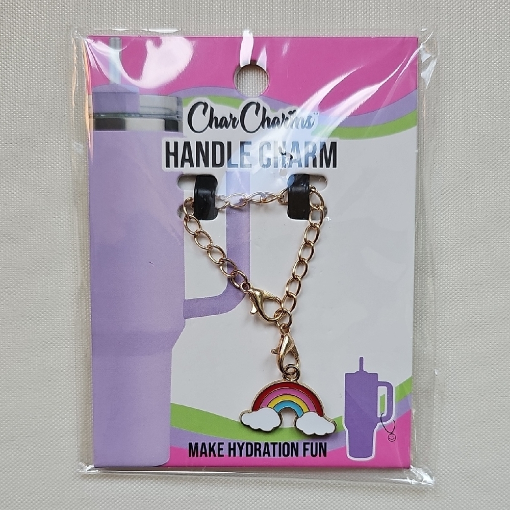 Char Charms Rainbow Handle Charm For Stanley Tumbler New In Plastic